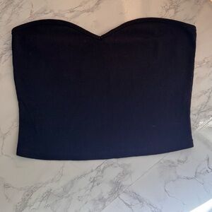 SHEIN Black Heart-Shaped Tube Top